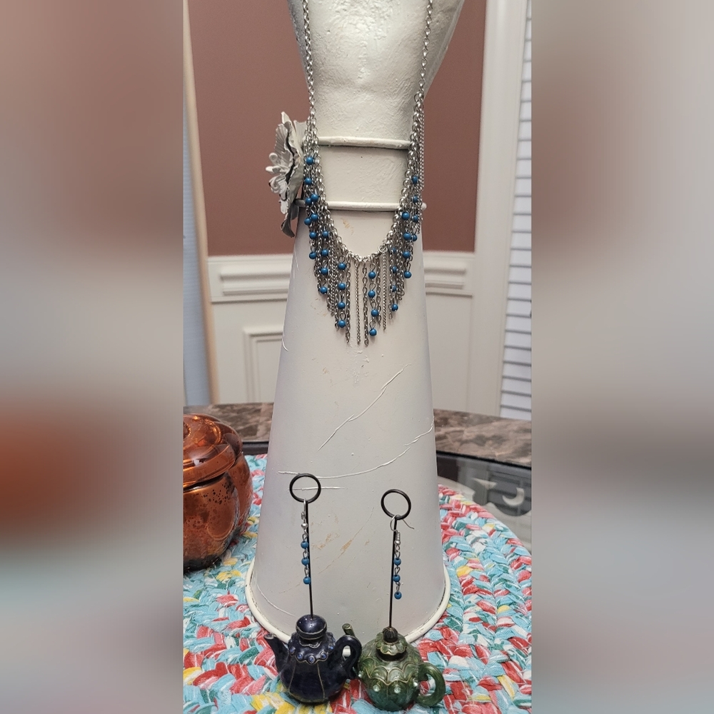 Necklace with matching earrings